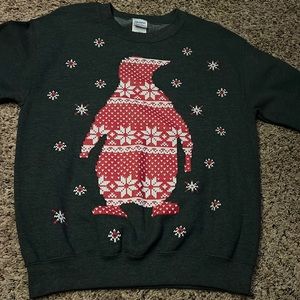 penguin christmas crewneck